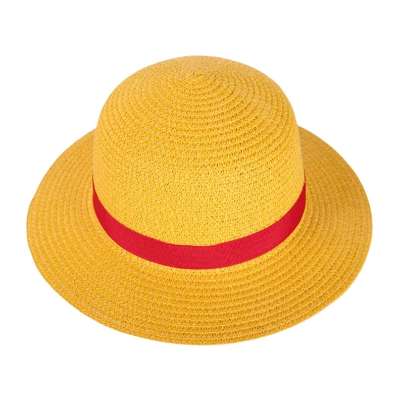 Chapeau One Piece – Accessoire Cosplay Anime Unisex, Style Pirate Luffy, Décoration & Collection