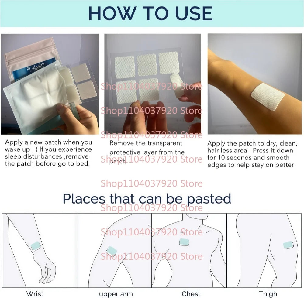 30 Patches Shilajit Transdermal Patches with with Ginseng, Ginkgo Biloba, Cordyceps Support Energy & Immunity