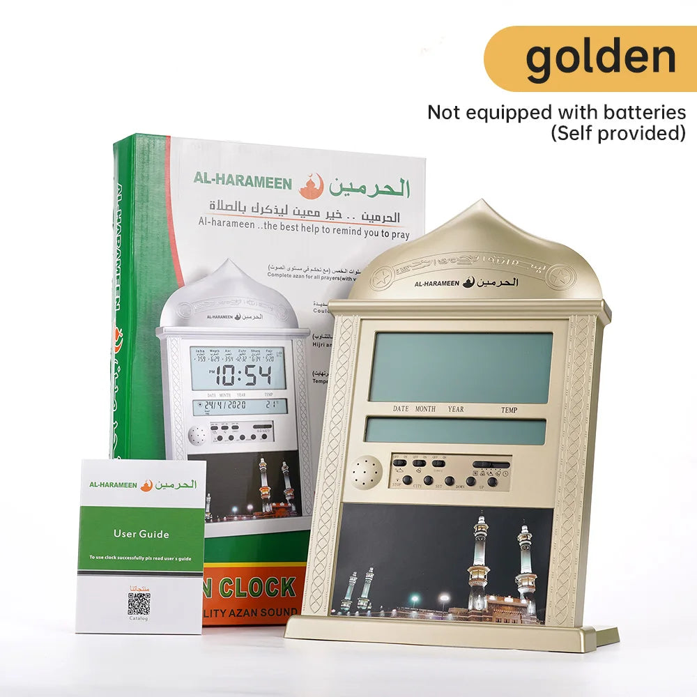 🕋 Horloge Murale Musulmane Ajoutez une touche spirituelle à votre intérieur avec cette horloge élégante inspirée de l’art islamique. Idéale pour le salon, la chambre ou le bureau. Silencieuse, décorative et pleine