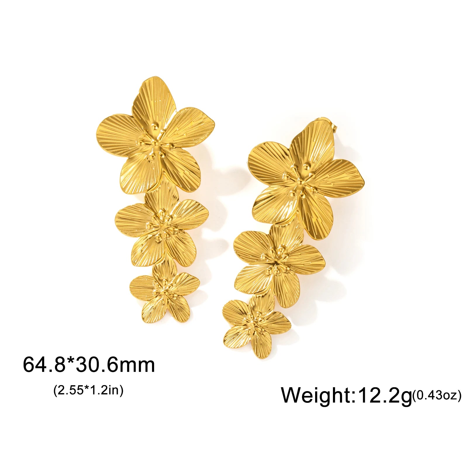 Boucles d’oreilles fantaisie bohème dorées – Bijoux tendance femme.