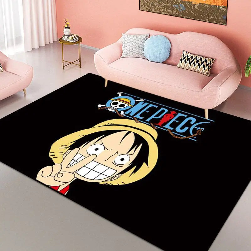 Tapis One Piece Luffy – Décoration Anime Chambre enfants & Salon Antidérapant"