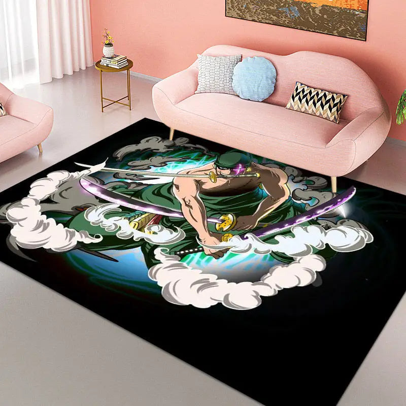 Tapis One Piece Luffy – Décoration Anime Chambre enfants & Salon Antidérapant"