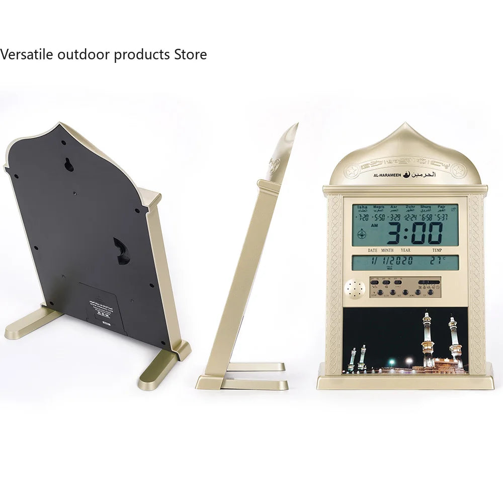 🕋 Horloge Murale Musulmane Ajoutez une touche spirituelle à votre intérieur avec cette horloge élégante inspirée de l’art islamique. Idéale pour le salon, la chambre ou le bureau. Silencieuse, décorative et pleine