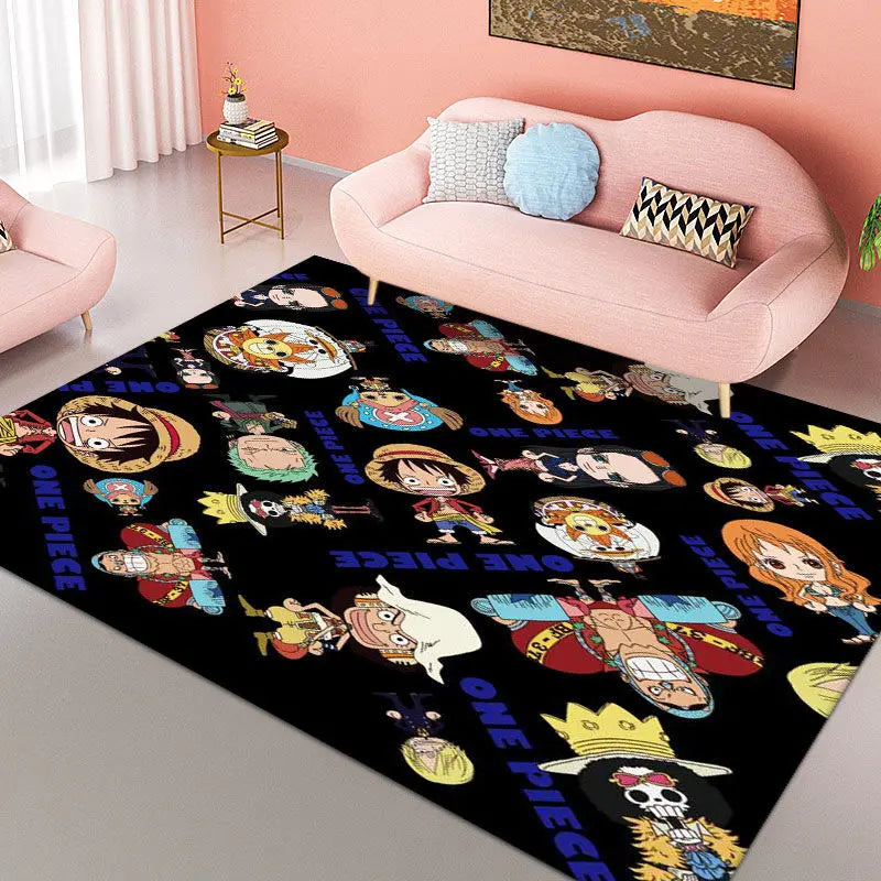 Tapis One Piece Luffy – Décoration Anime Chambre enfants & Salon Antidérapant"