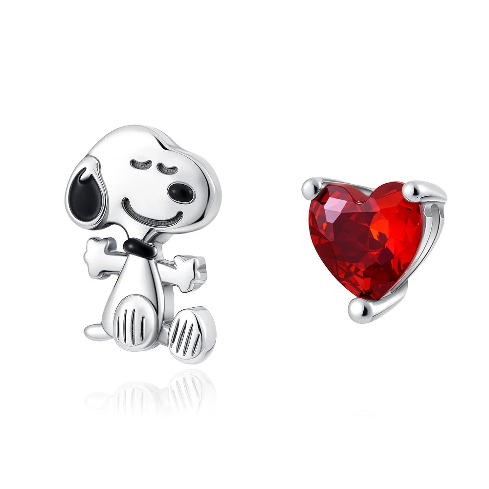 Boucles d’oreilles femme en argent 925 MINISO | Disney Mickey, ailes, fleurs & éléphant – Bijoux fantaisie, studs & hoops