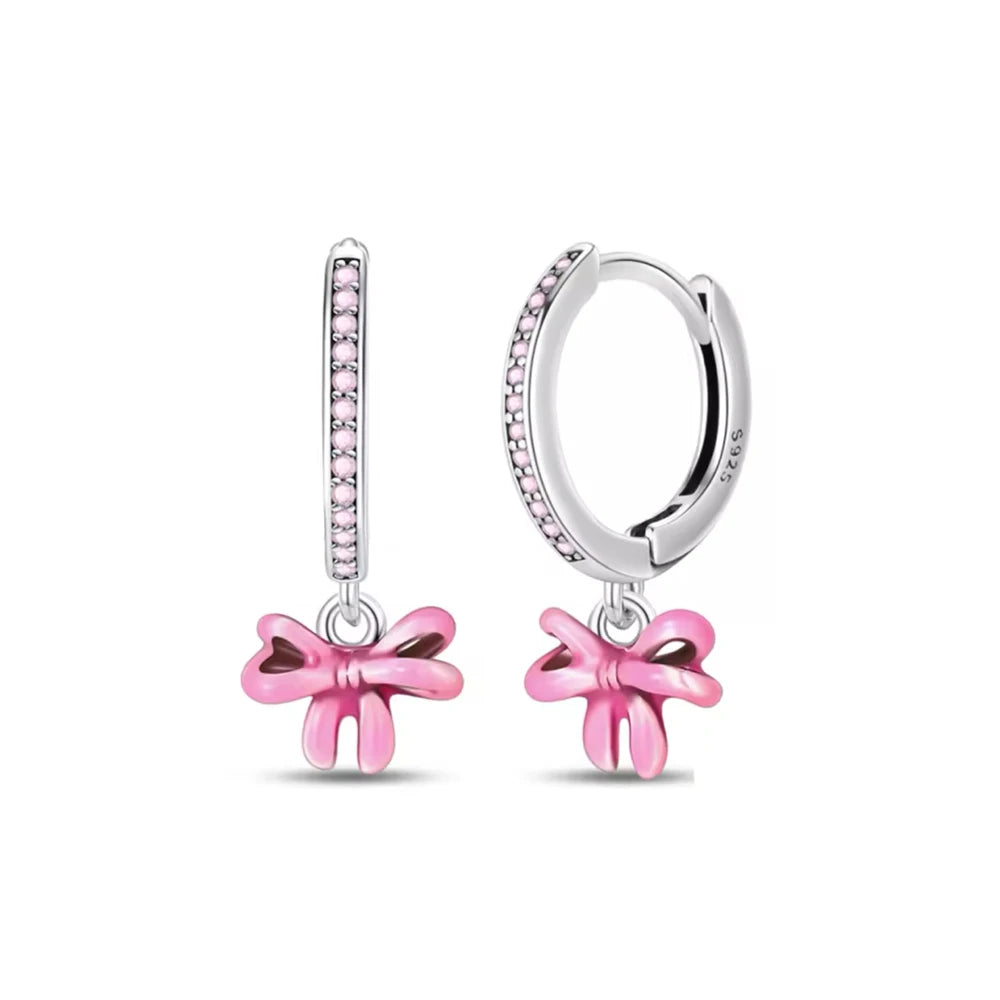 Boucles d’oreilles femme en argent 925 MINISO | Disney Mickey, ailes, fleurs & éléphant – Bijoux fantaisie, studs & hoops